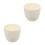 2Pcs Alumina Ceramic Crucible White Durable Smelting Pot for Lab Use 5