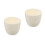 2Pcs Alumina Ceramic Crucible White Durable Smelting Pot for Lab Use 10