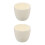 2Pcs Alumina Ceramic Crucible White Durable Smelting Pot for Lab Use 8
