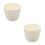 2Pcs Alumina Ceramic Crucible White Durable Smelting Pot for Lab Use 7