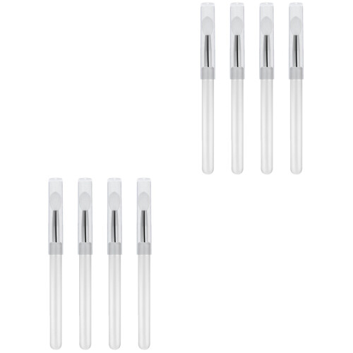8Pièces Brosse À Lèvres Silicone Transparent Compacte Pour Maquillage 2