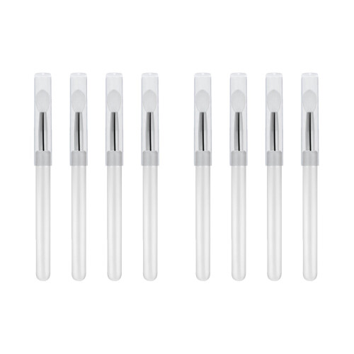 8Pièces Brosse À Lèvres Silicone Transparent Compacte Pour Maquillage 1