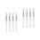8Pièces Brosse À Lèvres Silicone Transparent Compacte Pour Maquillage 4