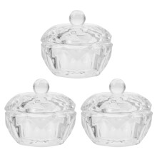 6Pièces Bols À Blancs Couvercle Pour Liquides Et Poudres