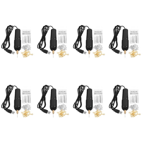 8Sets Mini Handheld USB Electric Drill Practical Portable Tool 1