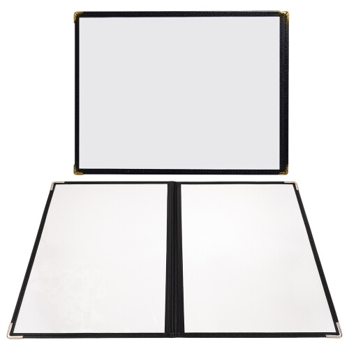 2 Pack Pvc Menu Cover Holders Restaurant Covers Book Transparent 1