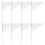 24 Pcs Lawn Marking Flags Sprinkle Water Bamboo Equipment White 1