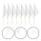 24 Pcs Lawn Marking Flags Sprinkle Water Bamboo Equipment White 5