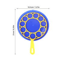 3Pcs Bubble Wand Set With 1 Plate And 2 Hoops For Kids