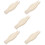 5Pcs Beige Plastic Curtain Track Connectors for Window and Ceiling Use 10