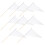 24 Pcs Lawn Marking Flags Sprinkle Water Bamboo Equipment White 8