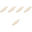 5Pcs Beige Plastic Curtain Track Connectors for Window and Ceiling Use 6
