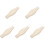5Pcs Beige Plastic Curtain Track Connectors for Window and Ceiling Use 4