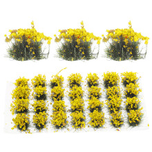Yellow Resin Simulation Flower Clusters for DIY Mini Garden Decor