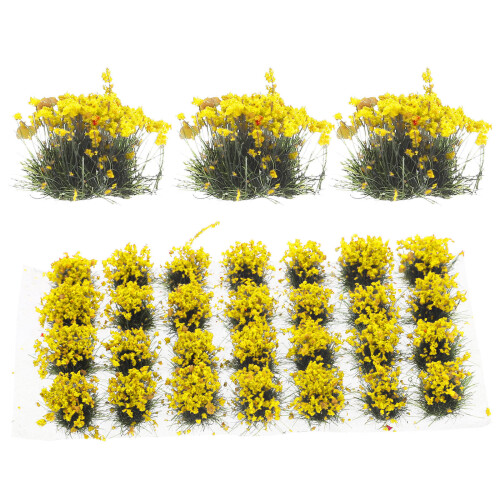 Cluster Fleurs Jaunes Simulées Pour Décor Maquette DIY