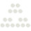 15Pcs Portable Cake Plates Smooth Surface Reusable Cake Serving Trays 2