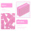 250Pcs Rosy Sponge Nail Buffer Blocks Double Sided for Polishing Nails 5