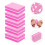 250Pcs Rosy Sponge Nail Buffer Blocks Double Sided for Polishing Nails 6
