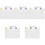 5Sets Desktop Acrylic Memo Board Erasable Note Board with Pen 5