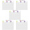 5Sets Desktop Acrylic Memo Board Erasable Note Board with Pen 10