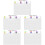 5Sets Desktop Acrylic Memo Board Erasable Note Board with Pen 8
