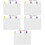 5Sets Desktop Acrylic Memo Board Erasable Note Board with Pen 9