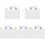 5Sets Desktop Acrylic Memo Board Erasable Note Board with Pen 4