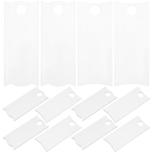 48Pcs Lightweight Transparent Acrylic Name Tags DIY Sublimation Blanks