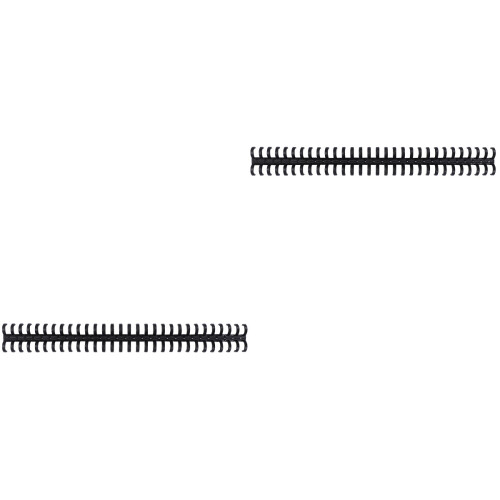 20Pcs Flexible Black 10 Hole Plastic Rings for Book Binding 2