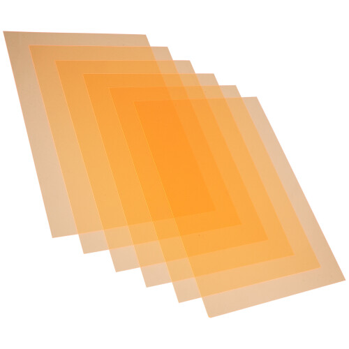 24Pcs Orange Light Diffuser Gels for Flash and Studio Photography