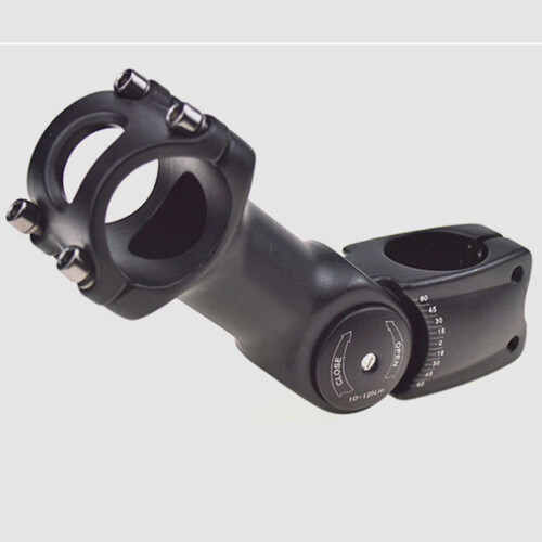 2Pcs Stable Black Bike Stem Riser Aluminium Handlebar Extender 2