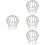 4Pcs Durable Stainless Steel Roof Drain Filter Covers Use 9