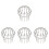 4Pcs Durable Stainless Steel Roof Drain Filter Covers Use 5