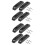 2Sets Compact Black Plastic Thumb Rest with Screws for Bass Guitar 6