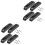 2Sets Compact Black Plastic Thumb Rest with Screws for Bass Guitar 4