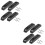 2Sets Compact Black Plastic Thumb Rest with Screws for Bass Guitar 7