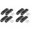 2Sets Compact Black Plastic Thumb Rest with Screws for Bass Guitar 3