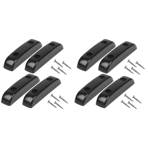 2Sets Compact Black Plastic Thumb Rest with Screws for Bass Guitar 2