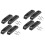2Sets Compact Black Plastic Thumb Rest with Screws for Bass Guitar 5