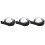 3Pcs Guitar Pedalboard Tape Black Hook and Loop for Effectors 9