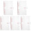 5Pcs Pink A6 Notebook Cover Clear Binder for Document Storage 4