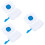3Pcs Blue Reusable Baby Wipes Storage Case with Hanging Strap 7
