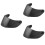 3Pcs Cycling Visor Coffee High Impact Pc Shield Reduces Glare 6