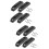2Sets Compact Black Plastic Thumb Rest with Screws for Bass Guitar 8