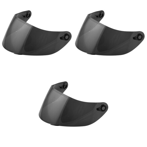 3Pcs Cycling Visor Coffee High Impact Pc Shield Reduces Glare 2