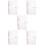 5Pcs Pink A6 Notebook Cover Clear Binder for Document Storage 10