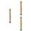 3Pcs Hanging Height Chart for Kids with Wood Frame Durable 6