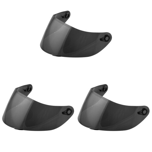 3Pcs Cycling Visor Coffee High Impact Pc Shield Reduces Glare 1