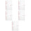 5Pcs Pink A6 Notebook Cover Clear Binder for Document Storage 9