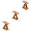 3Pcs Brown Bamboo Rack with Anti-Slip Base for Kitchen Storage 5
